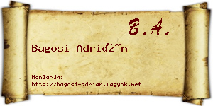 Bagosi Adrián névjegykártya